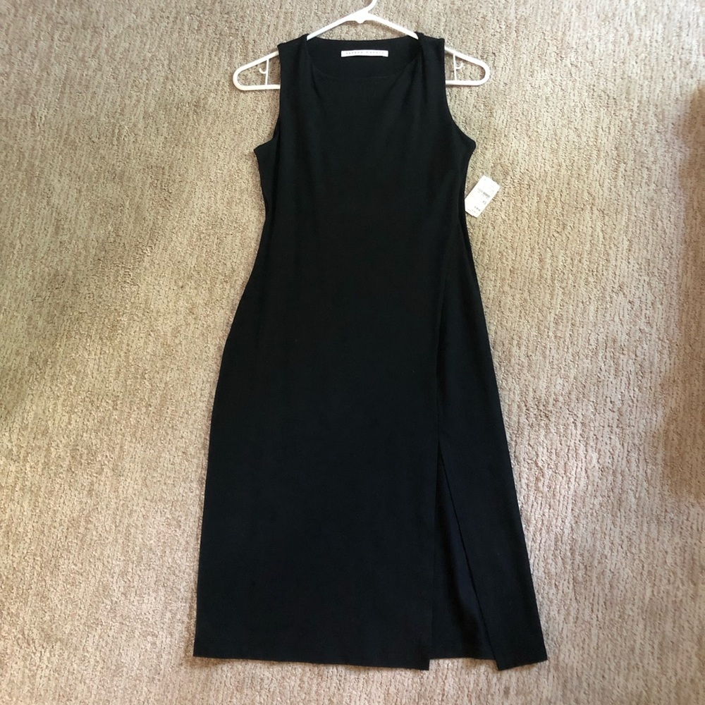 Neiman Marcus Susana Monaco Black Midi Dress XS NWT